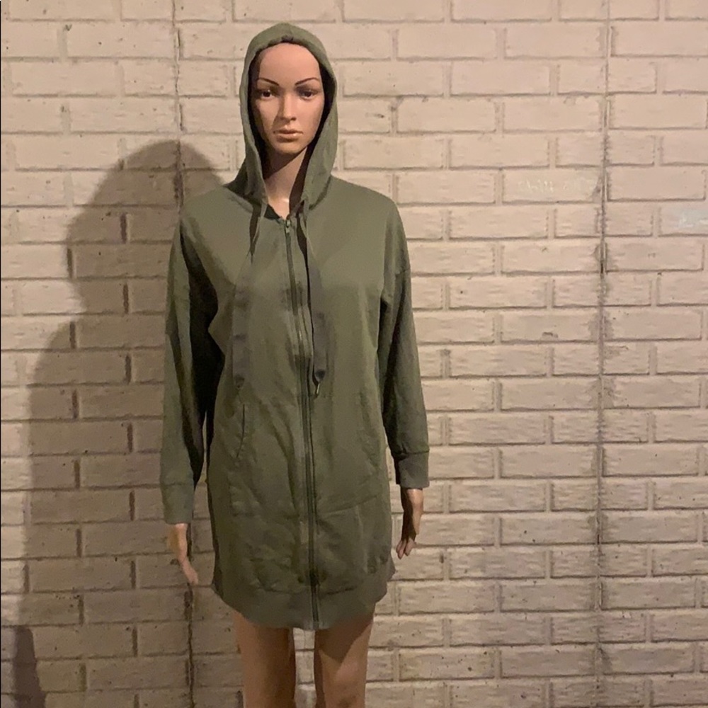 Long dress/sweatshirt zipup